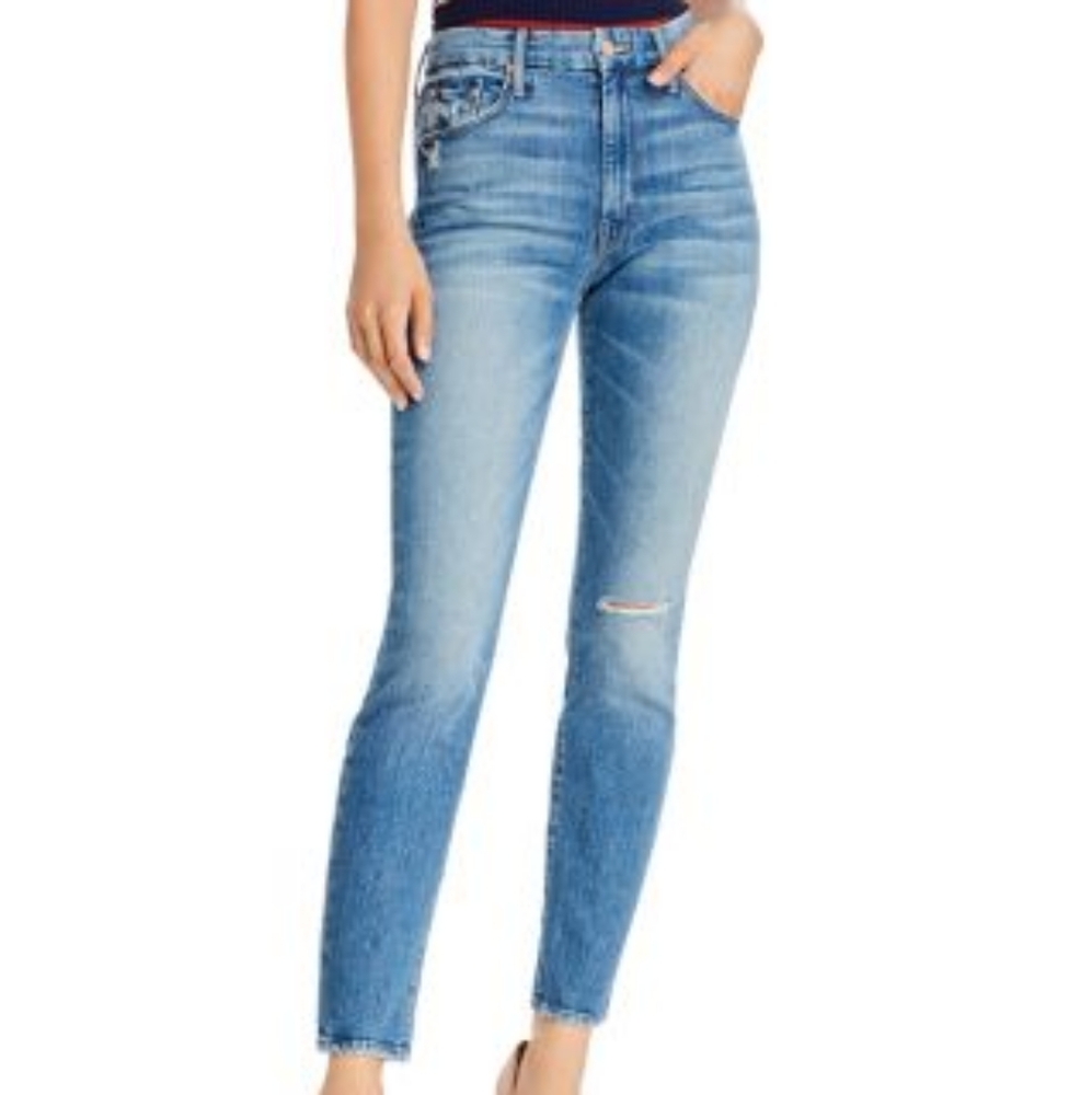 Mother The Looker High Waisted Skinny Jeans, size 29